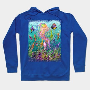 Aqua Fantasy Art Hoodie